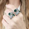 ANILLO SERPENTADO VERDE