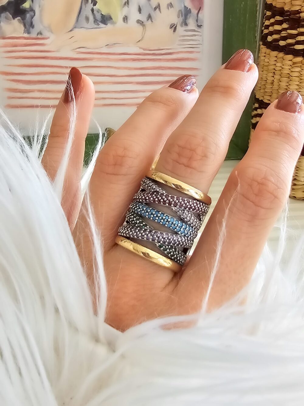 ANILLO LIRA ARCOIRIS