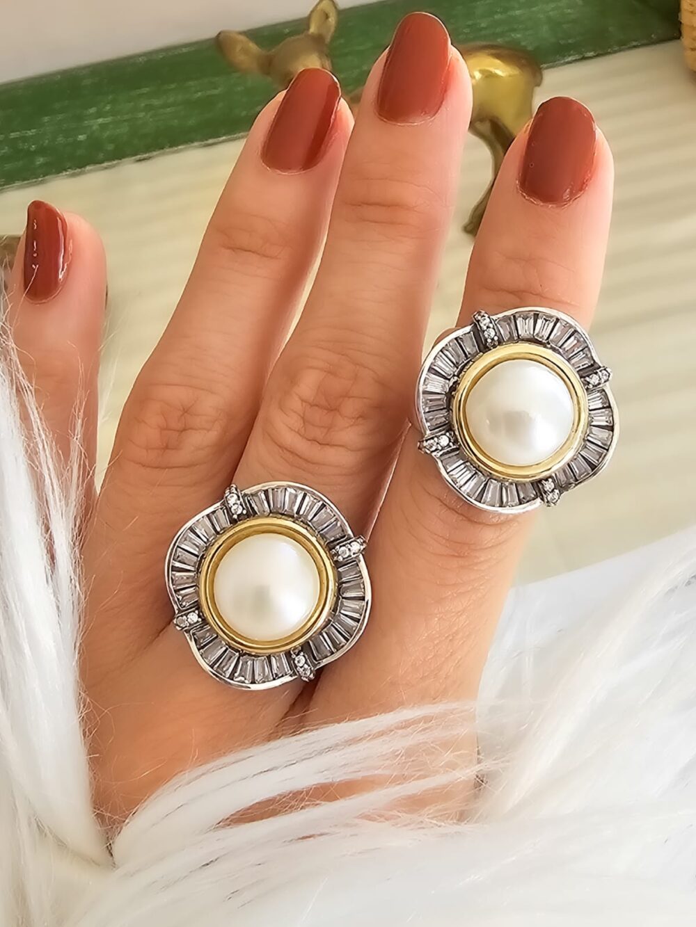 ANILLO PERLA GRAY - Imagen 2