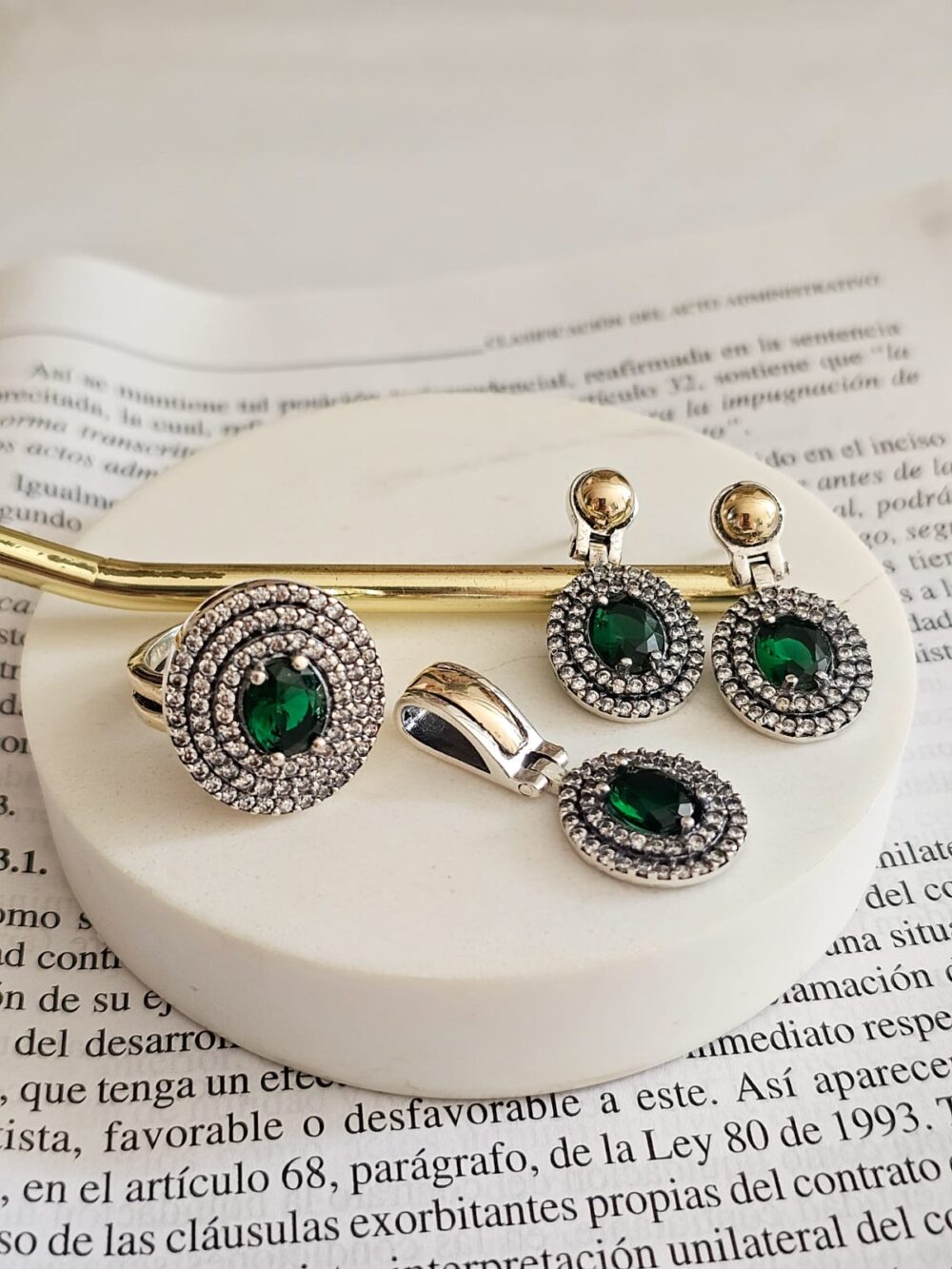 ANILLO PRINCESA REAL VERDE - Imagen 2