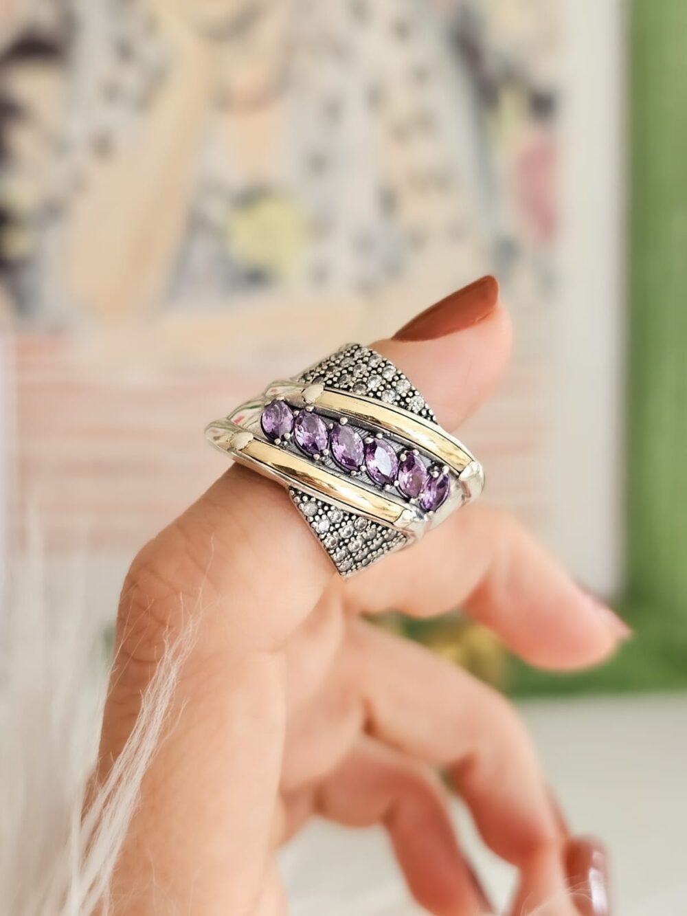 ANILLO SIX LILA - Imagen 2
