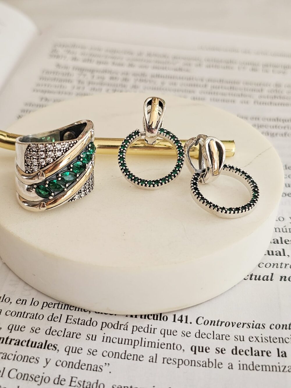 ANILLO CIRCLE VERDE - Imagen 2