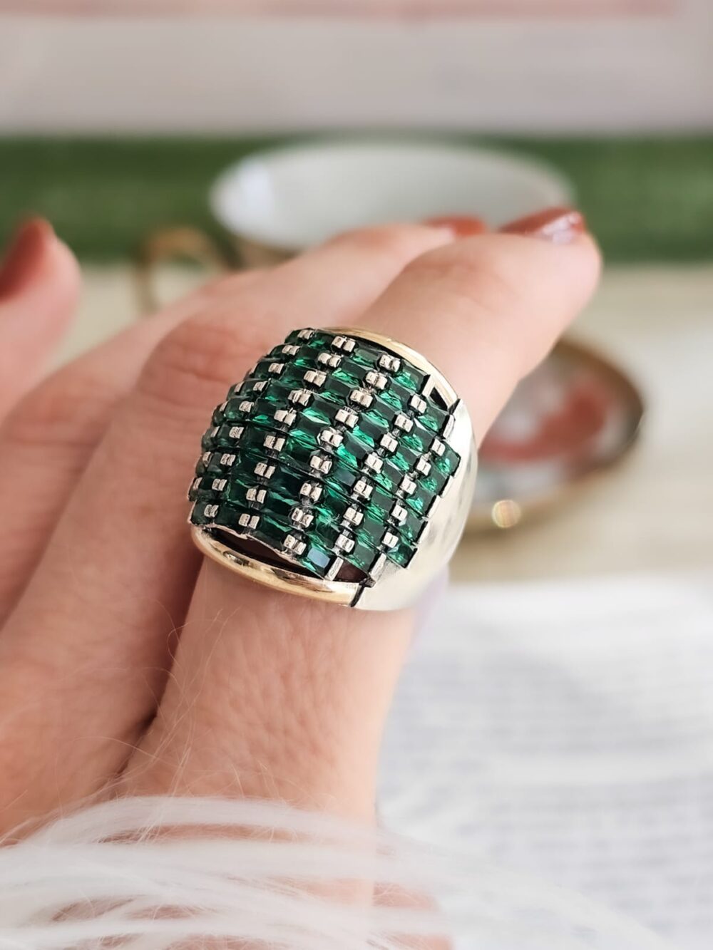 ANILLO ELIVIRA GREEN