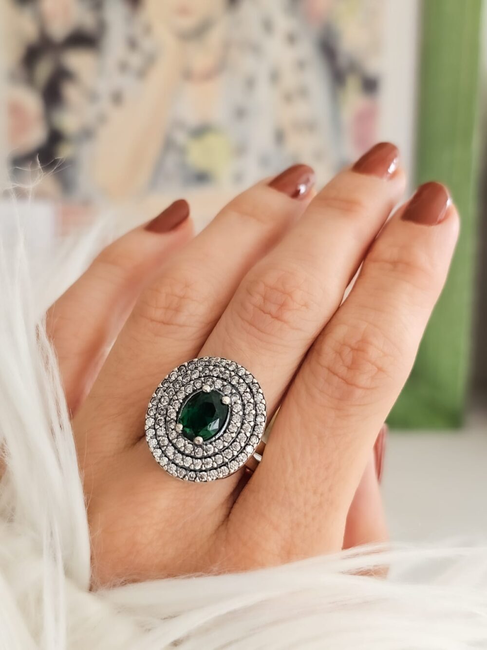 ANILLO PRINCESA REAL VERDE - Imagen 3