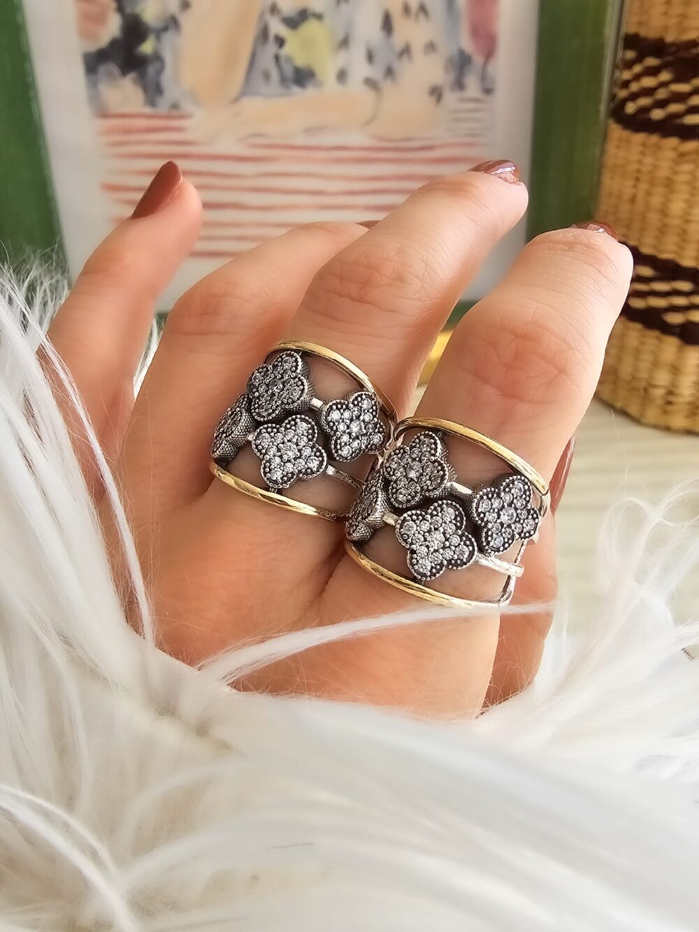 ANILLO FLOR DE LUNA WHITE - Imagen 2