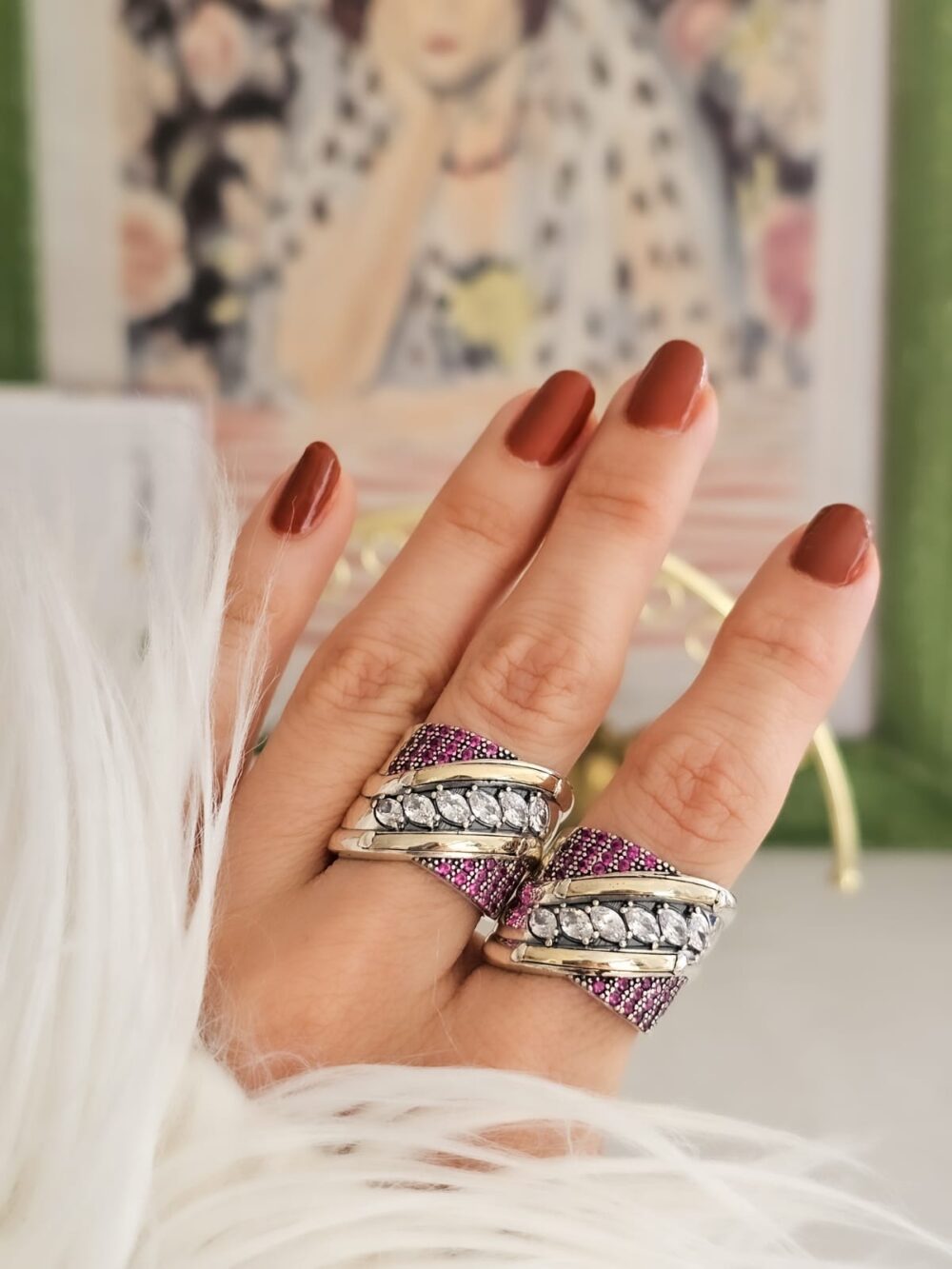 ANILLO SIX DUO SAFIRO - Imagen 2