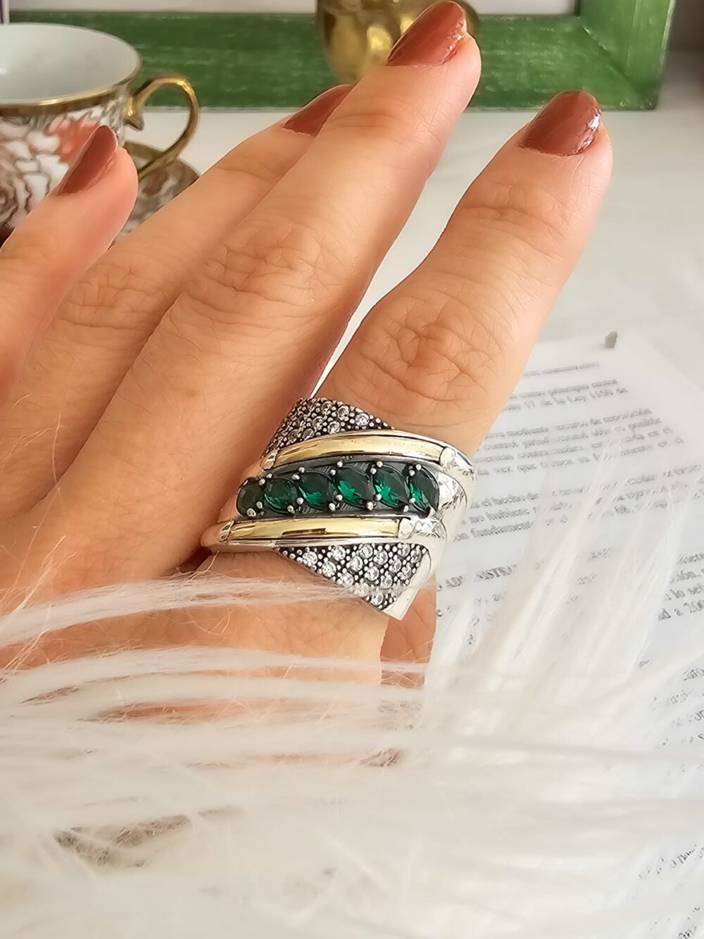 ANILLO SIX ESMERALDA