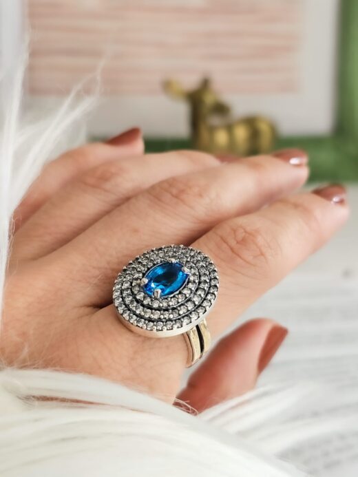 ANILLO PRINCESA REAL AZUL