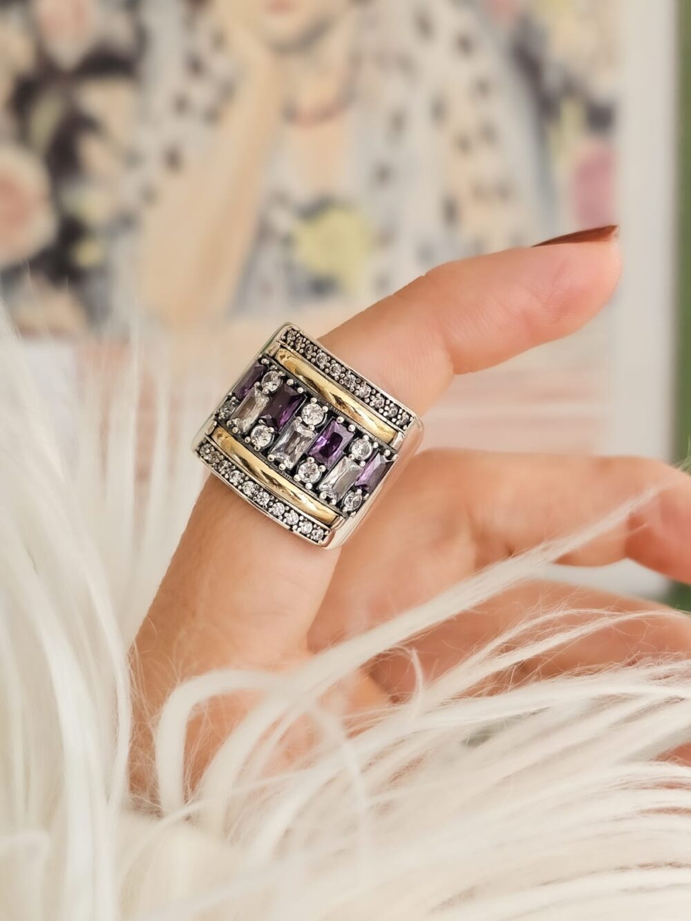 ANILLO ROCIO DE AMANECER LILA