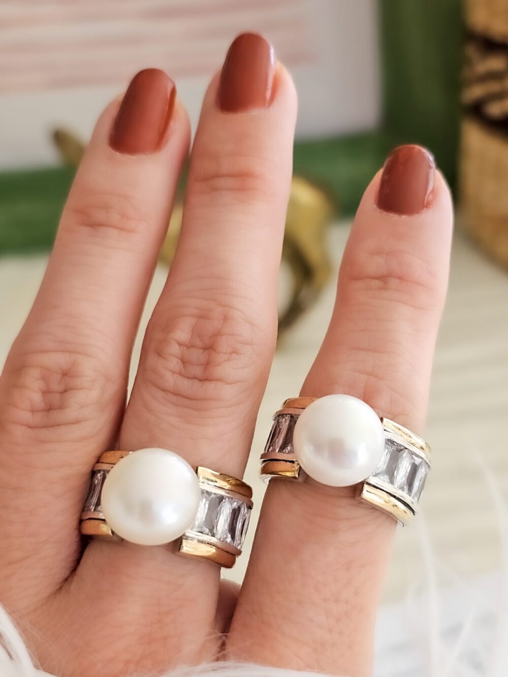 ANILLO PERLA REAL