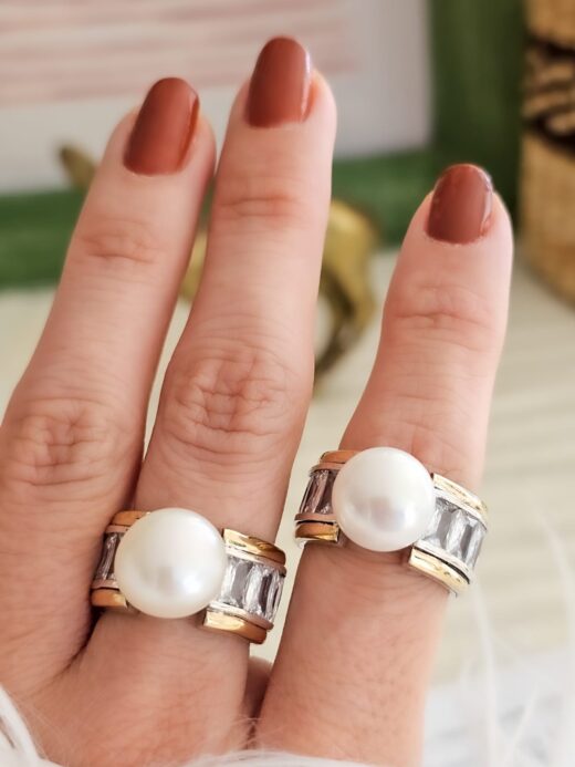 ANILLO PERLA REAL