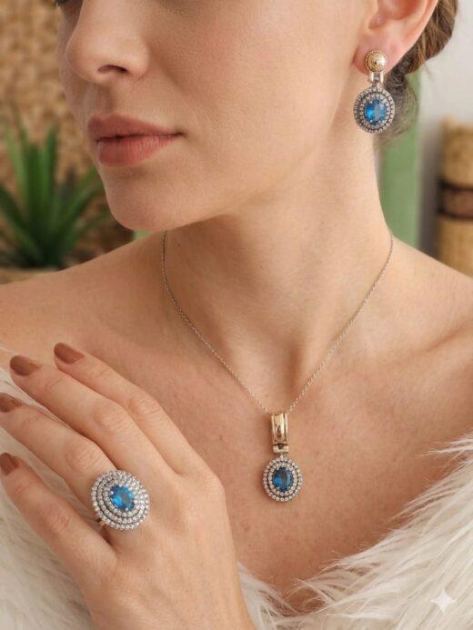 SET PRINCESA REAL AZUL