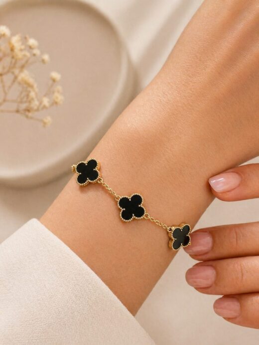 PULSERA TREBOL BLACK