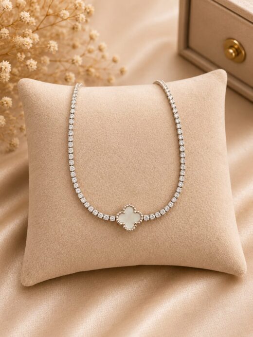 PULSERA TENNIS BLANCA