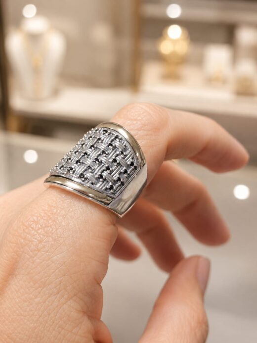 ANILLO CIRCON NEGRO
